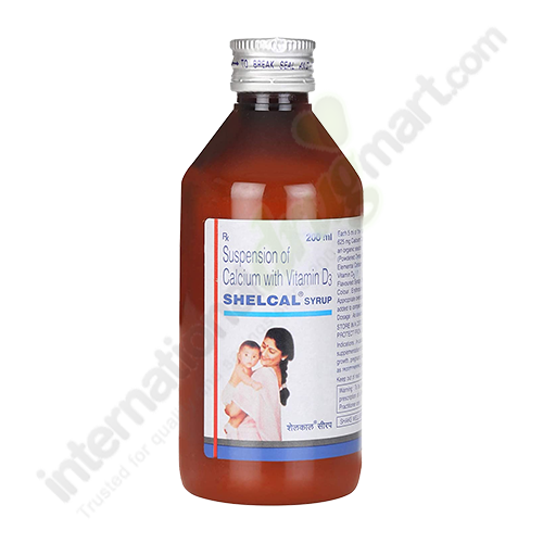 Shelcal Syrup 200ml (Calcium–Vitmain D3)
