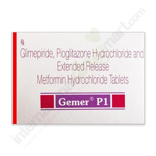 Glimepiride-Pioglitazone-Metformin 1mg-15mg-500mg