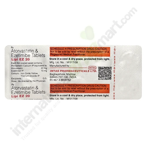 Atorvastatin-Ezetimibe 20mg-10mg